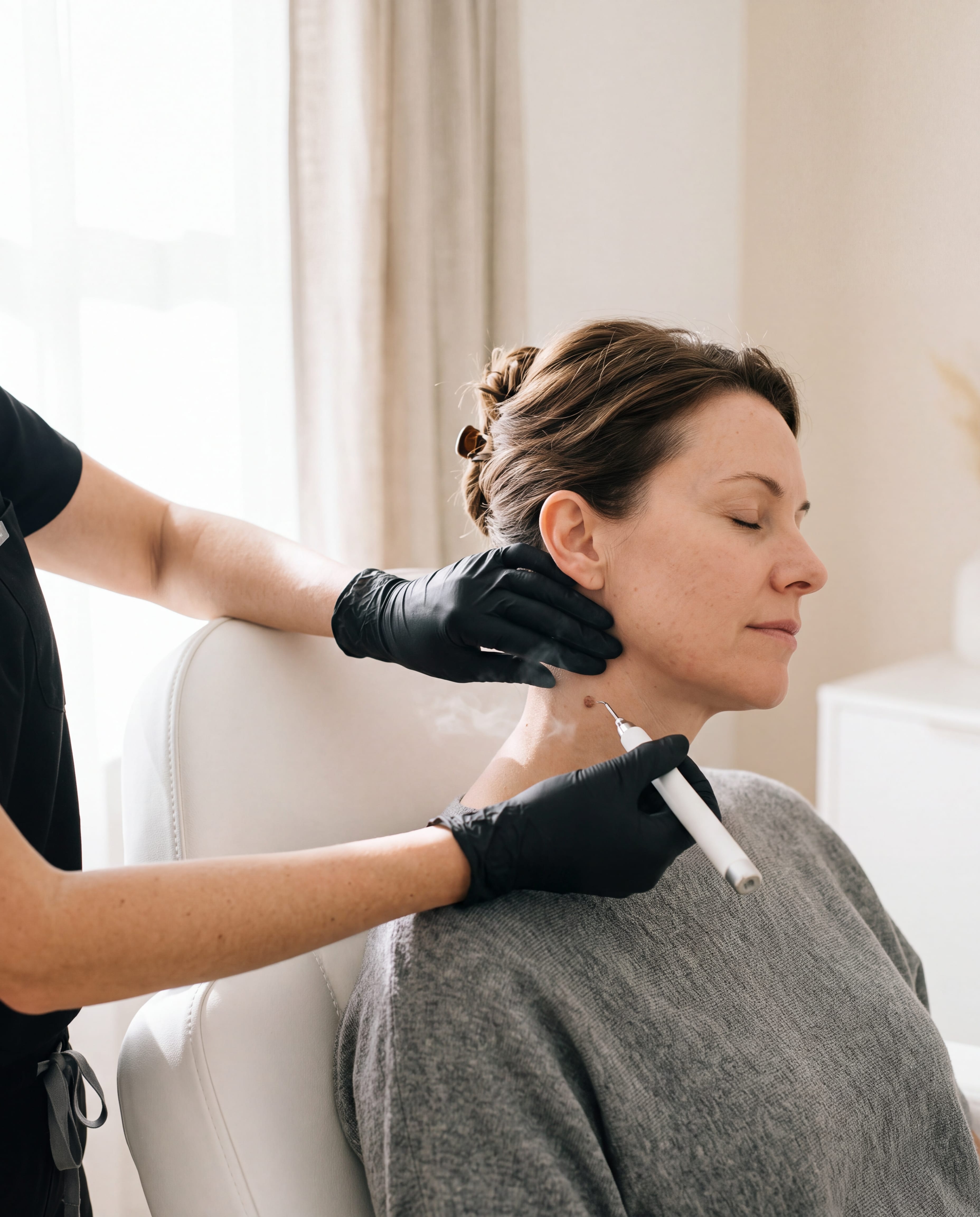 Cryotherapy and skin tag removal at Nurse Annie Aesthetic Clinic, Wymondham